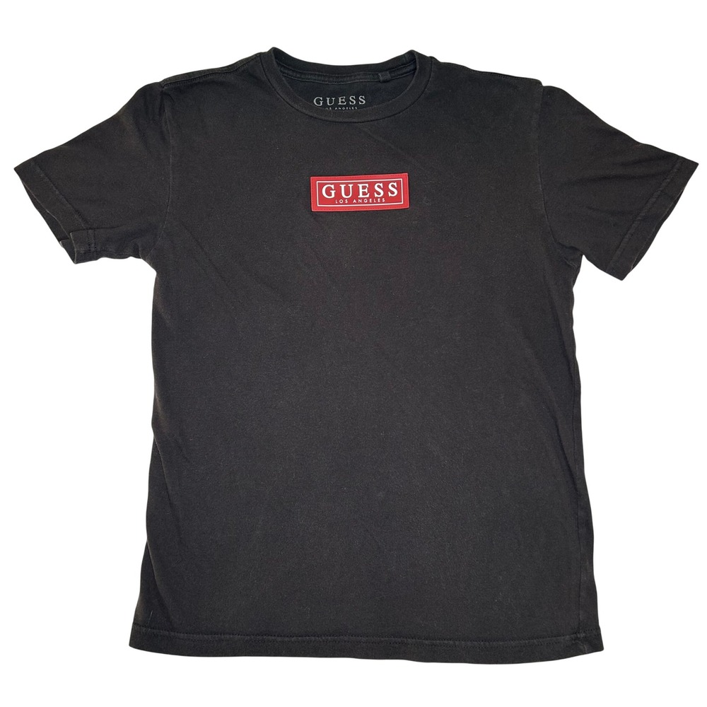 GUESS Los Angeles Womens Black Graphic T Shirt‎ Short Sleeve Crew Neck Tee XS